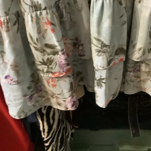 Nannette‎ Floral Midi Dress - Light Blue and Pink - Picture 6 of 10